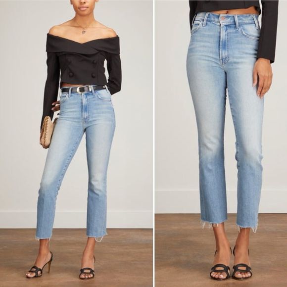 Mother Denim Au Revoir The Hustler Ankle Fray Flare Jeans Size 26 - Picture 15 of 15